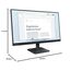 Lenovo L24-4e | 23.8" Full HD WLED Monitor | 1920x1080 | 16:9 | 100 Hz | 4ms Reaktionszeit | IPS-Panel | HDMI | VGA Anschluss | Entspiegelt | Raven schwarz | 3 kg