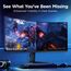 KOORUI 34E6UC 34 Zoll Ultrawide Curved Gaming Monitor, PC Bildschirm 180Hz, 1MS HDR 400, 1000R, UWQHD 3440x1440, Adaptive Sync, 2xHDMI & Display Port, VESA 75x75mm, DCI-P3 90% Höhenverstellbar