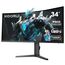 KOORUI 34E6UC 34 Zoll Ultrawide Curved Gaming Monitor, PC Bildschirm 180Hz, 1MS HDR 400, 1000R, UWQHD 3440x1440, Adaptive Sync, 2xHDMI & Display Port, VESA 75x75mm, DCI-P3 90% Höhenverstellbar