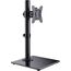 ErGear Monitor Halterung für 13-32 Zoll Plat/Curved Bildschirm, monitor ständer mount mit Gehärteter Glassockel, Monitorständer Höhenverstellbar mit Neigung ±45° Schwenken ±45° Drehen 360° VESA 75/100