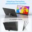 MAGICRAVEN Portable Monitor mit 2 Ständer, 15,6 Zoll Tragbarer Monitor 1920x1080 FHD Laptop Bildschirm Erweiterung IPS Screen, Mobiler Bildschirm für Laptop/PC/Mac,Plug und Play