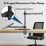 BONTEC Monitor Halterung mit Laptop Arm für 13-32 Zoll LCD LED Bildschirm bis zu 15,6“ Notebook, Neigbare, Drehbare, Monitor Laptop Halterung Schreibtisch mit Klammer, VESA 75x75-100x100mm
