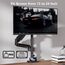 BONTEC Monitor Halterung für 13-34 Zoll LCD LED Bildschirm Hält 3-9 kg, Gasdruckfeder Einarmig Monitor 360° Drehbar, Neigbar, Schwenkbar Einzelarm Ständer Schreibtischklemme, VESA 75/100mm