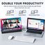UPERFECT Portable Monitor 15,6 Zoll Tragbarer Monitor 1920 x 1080 Full HD IPS Bildschirm mit HDMI USB C für Laptop PC Handy PS4/5 Switch mit Schutzhülle, VESA-kompatibel, Blau