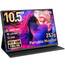 Dopesplay Portable Monitor 10,5", HDR 1920 x 1280 Ultradünn 100% sRGB Tragbarer Monitore, 420 Nits Mini Zweiter Display mit Schutzhülle & Lautsprecher, USBC/HDMI Monitore für Laptop, PC, Phone