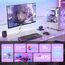 Amzfast 24 Zoll Gaming Monitor-200Hz, FHD 1920x1080, Fast IPS Monitor, 1ms MPRT, 110% sRGB, Anti-Blaulicht, HDR, Adaptive Sync, VESA 100x100, HDMI 2.0/DP 1.4, Weiß- AMZG24X1W