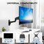 BONTEC Monitor Wandhalterung 13-42 Zoll Bildschirm bis 9 kg, VESA 200x200, Neigbar Schwenkbar Drehbar, Höhenverstellbar Monitor Wall Mount