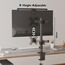BONTEC Monitor Halterung für 13-32 Zoll Bildschirme, Höhenverstellbar Monitor Halterung 1 Monitor, VESA 75/100 mm, Neigbar Schwenkbar, Bildschirmhalterung, bis 8 kg