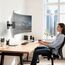 Monitor Wandhalterung - für 17-49 Zoll Bildschirm bis 20 kg,Heavy Duty Monitor Hatlerung Wand Neigung Drehung und Schwenkfunktion,VESA 75/100mm