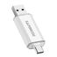 SANKESU 512GB USB Stick 3.0 USB C Flash-Laufwerke USB-A & Typ-C OTG Speicherstick, Dual Memory Sticks für PC/Tablet/Laptop/Typ C Handy(Silber)