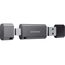 Samsung DUO Plus USB-Stick Typ-A, 64 GB, 300 MB/s Lesen, 30 MB/s Schreiben, Widerstandsfähiges USB 3.1 Flash Drive mit Schlüsselring, Gunmetal Gray, MUF-64DB/APC
