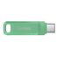 SanDisk Ultra Dual Drive Go USB Type-C 256 GB (Android Smartphone Speicher, USB Type-C-Anschluss, 400 MB/s Lesegeschwindigkeit, Nutzung als Schlüsselanhänger möglich) Absinth Grün