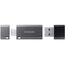 Samsung DUO Plus USB-Stick Typ-A, 64 GB, 300 MB/s Lesen, 30 MB/s Schreiben, Widerstandsfähiges USB 3.1 Flash Drive mit Schlüsselring, Gunmetal Gray, MUF-64DB/APC