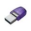 Kingston DataTraveler microDuo 3C USB-Stick 128GB USB Gen 3 Type-C und Type-A - DTDUO3CG3/128GB, Lila + Silber