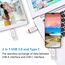 SANKESU 512GB USB Stick 3.0 USB C Flash-Laufwerke USB-A & Typ-C OTG Speicherstick, Dual Memory Sticks für PC/Tablet/Laptop/Typ C Handy(Silber)