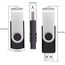 FEBNISCTE USB Stick 1GB 10 Stück Memory Sticks Einklappbarer USB Flash Laufwerke 1 GB USB 2.0 Speicher Sticks Schwarz Pendrive Datenablage Flash Drive mit Handgelenkseile für Kinder by