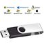 FEBNISCTE USB Stick 1GB 10 Stück Memory Sticks Einklappbarer USB Flash Laufwerke 1 GB USB 2.0 Speicher Sticks Schwarz Pendrive Datenablage Flash Drive mit Handgelenkseile für Kinder by