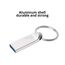 USB Stick 64GB 3.0, Mini Speicherstick 64GB USB 3.0 Pen Drive Tragbar USB-Stick 64GB mit Schlüsselanhänger für PC/Laptop/Car Audio/Smart TV. Plug-and-Play. 80MB/s Lesen (Silber)