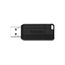Verbatim Pinstripe USB Stick - 32 GB - USB 2.0-Schnittstelle, externer Speicherstick mit Schiebefunktion - schwarz