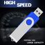 USB Sticks 4GB 10 Stück, AreTop High Speed USB 2.0 Metall Speicherstick Rotate Flash Drive Pack (Blau)