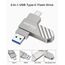 KOOTION USB Stick 512GB USB C Stick USB 3.2 Speicherstick OTG Bis zu 500MB/s 2-in-1 Typ C Flash Laufwerk Externer Speicher Metall für USB-C-iPhone/Android-Smartphone/Tablet/Mac/Laptop/PC,Silber