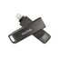SanDisk iXpand Luxe Flash-Laufwerk 2-in-1 iPhone Speicher 64 GB (iPad kompatibel, automatisches Backup, USB-C und Lightning Anschluss, Passwortschutz, iXpand App), Silber