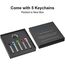 USB Stick 8GB 5 Stück Metall Speicherstick USB 2.0 mit Schlüsselring Mehrfarbig