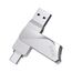 SSK USB 3.2 Memory Sticks 256GB Type C Dual OTG Metal Flash Drives Waterproof Pendrive USB C Thumb Drive up to 200MB/s High Speed USB Pen Drive USB-Stick for PC Tablet Mac MacBook USB-C Smart Phone