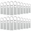 WOOOLKEN USB Stick 16GB 20 Stück USB Sticks Metall 20er Pack Silber USB-Flash-Laufwerk zum Kopieren von Daten von einem Computer Oder Einem Anderen Gerät