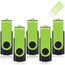 EASTBULL USB Stick 8GB 5 stück Speicherstick 2.0 USB Sticks Data Datenspeicher (8GB, Grün)