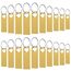Wooolken USB-Stick, 16 GB, 20 Stück, stylischer USB 2.0 Jump Zip Drive mit Schlüsselanhänger, aus Metall, Farbe: gold