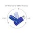 ENUODA USB Stick 32GB USB 2.0 Speicherstick Rotate Metall High Speed Memory Stick mit LED-Licht (Blau)