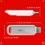 SANDISK Phone Drive mit USB Type-C 128 GB (Flash-Laufwerk für Smartphones, Tablets und Computer, 150 MB/s Lesen, Schlüsselring-Öse zur Mitnahme, 1 Jahr RescuePRO Deluxe-Software) - Arctic White