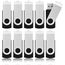 KOOTION 10 Stück USB Sticks 64GB Speichersticks Set USB 2.0 10 STK Memory Stick Metall 64G Thumb Drive 10er Pack Flash-Laufwerke Speicher Sticks 64 Gbyte Flash Sticks USB Flash Drives Bunt, Schwarz