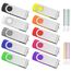 ABLAZE USB Stick 2GB 10 Stück, High Speed USB 2.0 Speicherstick Swivel Datenspeicher Metall Memory Sticks Flash Drive