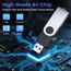 ABLAZE USB Stick 4GB 50 Stück, High Speed USB 2.0 Speicherstick Swivel Datenspeicher Metall Memory Sticks Flash Drive
