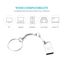 USB Stick 32GB, Metal Memory Stick USB 2.0 USB Stick 32GB USB Flash Drive mit Schlüsselanhänger für Schule Büro Auto PC Laptop (Silber)