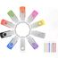 FEBNISCTE 10 Stück USB Sticks 2GB- Flash Laufwerke Verschiedenfarbigen Speicherstick 2 GB Einklappbarer, PenDrive Metall Gut Flash Drive Bunt USB 2.0 Memory Stick mit Seil für Werbegeschenke