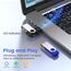 ABLAZE USB Stick 1GB 100 Stück, High Speed USB 2.0 Speicherstick Swivel Datenspeicher Metall Memory Sticks Flash Drive