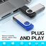 FEBNISCTE 32 GB USB Sticks 10 Stück, Einklappbare Memory Sticks, Tragbar Bunt Speicherstick, 32GB USB 2.0 Flash Laufwerk mit 10 Farbbändern- Mehrfarbige Datenablage Pen Drive für Geschenke