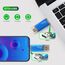 USB Stick 64GB, 2 in 1 OTG Speicherstick 64GB USB 2.0 Pen Drive Memory Stick Type C USB Stick 64gb für Smartphones, Computer, Laptop, ect (Blau)