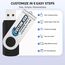 Individuelle USB Sticks 50er Pack 1GB 2GB 4GB 8GB 16GB 32GB mit personalisierter Metall-Memory-Stick und gedrucktem Logo Tastenform