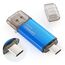 USB Stick 64GB, 2 in 1 OTG Speicherstick 64GB USB 2.0 Pen Drive Memory Stick Type C USB Stick 64gb für Smartphones, Computer, Laptop, ect (Blau)
