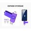 Yaxiny USB C Flash Drive 32GB, OTG Pen Drive, USB 3.0 Speicherstick für Android Smartphone, Typ A+C, Metall Lila