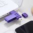 Yaxiny USB C Flash Drive 8GB, OTG Pen Drive, USB 3.0 Speicherstick für Android Smartphone, Typ A+C, Metall Lila