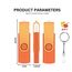 Yaxiny USB C Flash Drive 32GB 1 Stück, OTG USB C Pen Drive, USB 3.0 und USB C Flash Drive, Typ C Speicherstick für USB A+USB C Android Smartphone Metall Orange