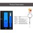 Yaxiny USB C Flash Drive 64GB 1 Stück, OTG USB C Pen Drive, USB 2.0 und USB C Flash Drive, Typ C Speicherstick für USB A+USB C Android Smartphone Metall Blau