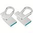 Vansuny 2 Stück USB C Stick 64GB Mini USB Stick 3.0 2-IN-1 OTG Flash Laufwerk Dual USB C Speicherstick 64gb Metall Wasserdicht für iPhone 15 Smartphone Android Windows Mac OS, Silber