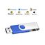 FEBNISCTE USB Sticks 1GB 10 Stueck Memory Sticks - Tragbar Einklappbare Speicherstick 1 GB Pen Drive - Blau USB 2.0 Flash Laufwerke Daten-Speicherung mit Kabel für Werbegeschenke