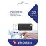 Verbatim Pinstripe USB-Stick 32GB, USB 2.0, USB Speicherstick, für Laptop Notebook Ultrabook TV Autoradio, USB 2.0 Stick, Datenstick mit Schiebemechanismus, Schwarz (Packung mit 3)